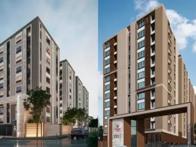 Krishna Group luxury apartment projects in Chennai including Zirve residential towers with modern facade design
